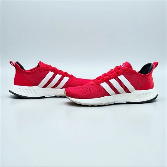 Adidas Men’s Sneakers – Size 12 Red Classic 3-Stripes Lightweight & Comfortable - Picture 5 of 9